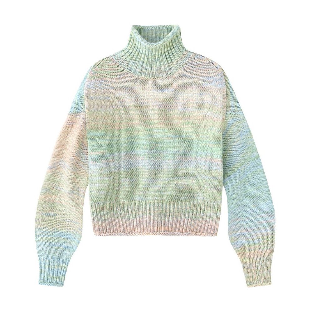 NWT 525 America Space Dye Mock Neck Sweater Size S, NWT.